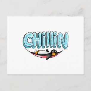 PENGUIN CHILLIN BRIEFKAART