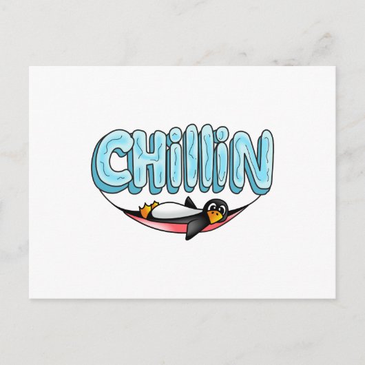PENGUIN CHILLIN BRIEFKAART (Voorkant)