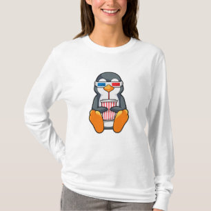 Penguin Cinema Glasses Drink bekertje T-shirt