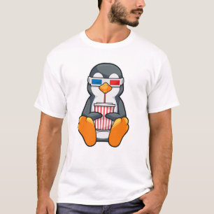Penguin Cinema Glasses Drink bekertje T-shirt