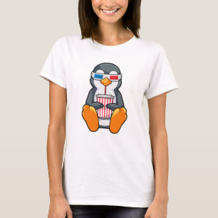 Penguin Cinema Glasses Drink bekertje T-shirt