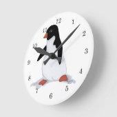 Penguin Clock Ronde Klok (Hoek)