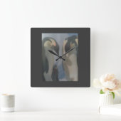 Penguin Clock Vierkante Klok (Huis)