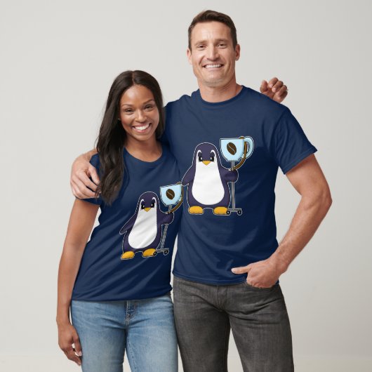 Penguin Coffee Mug T-shirt (Unisex)