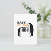 Penguin Cold Briefkaart (Staand voorkant)