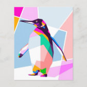 Penguin Color Geometric | Art Gift (Voorkant)