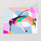 Penguin Color Geometric | Art Gift Feestdagenkaart (Voorkant)