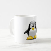 Penguin Confused Cartoon Bird Animal Bewild Koffiemok (Voorkant links)