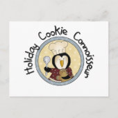 Penguin Cookie Connoisseur T-shirts en cadeautjes Briefkaart (Voorkant)