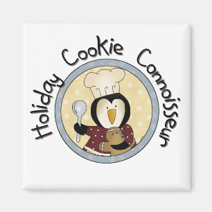 Penguin Cookie Connoisseur T-shirts en geschenken Magneet