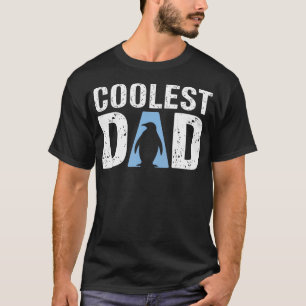 Penguin Coolste Papa Vaderdag Grappige Daddy T-shirt