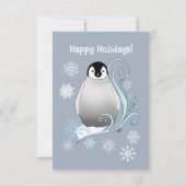 Penguin Corporate Kerstfeest Kaart (Achterkant)