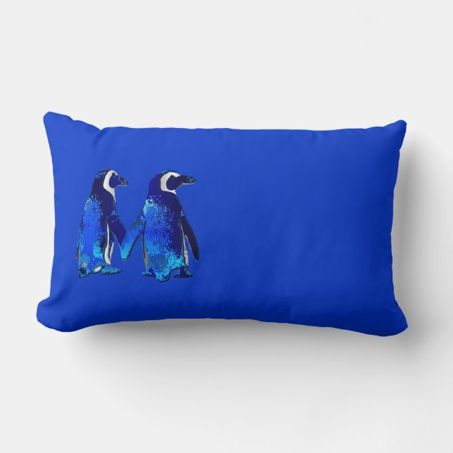 Penguin Couple Kussen (Voorkant)
