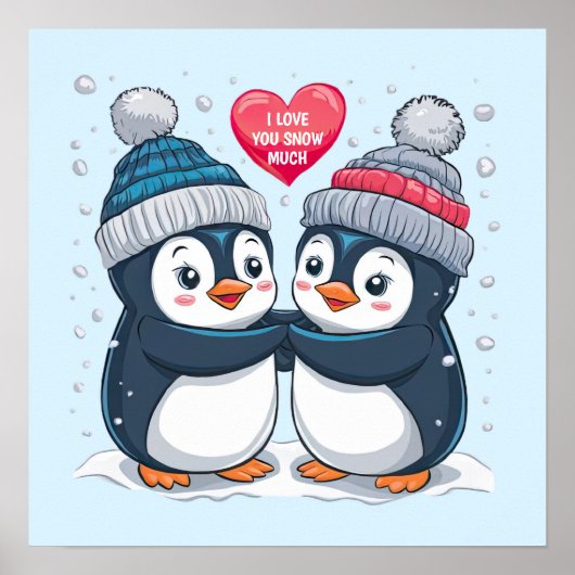 Penguin Couple Poster (Voorkant)