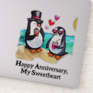 Penguin Couple Sticker