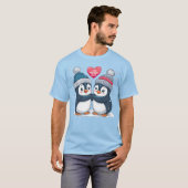 Penguin Couple T-shirt (Voorkant volledig)