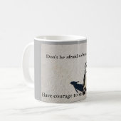 Penguin Courage Coffee Mok (Voorkant links)