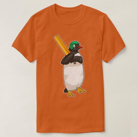Penguin Cricket Cricket bat T-shirt (Design voorkant)