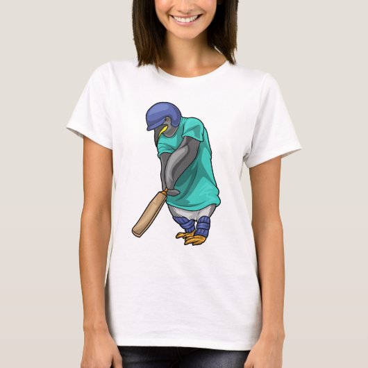 Penguin Cricket Cricket bat T-shirt (Voorkant)