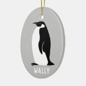 Penguin CUSTOMIZE IT Black White Grey Keramisch Ornament (Links)