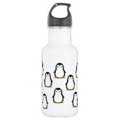 Penguin Cute Kinder Water Flacon met naam Waterfles (Voorkant)