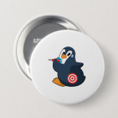 Penguin Darts Dart Dartboard Ronde Button 7,6 Cm (Voorkant /achterkant)