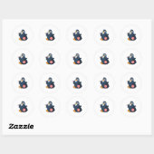 Penguin Darts Dart Dartboard Ronde Sticker (Vel)