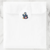 Penguin Darts Dart Dartboard Ronde Sticker (Tas)