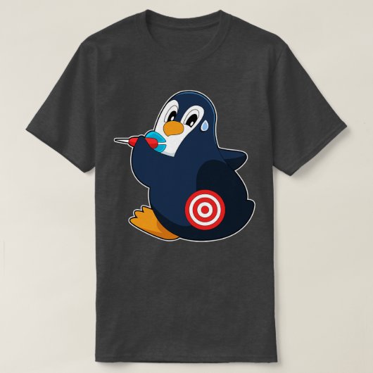 Penguin Darts Dart Dartboard T-shirt (Design voorkant)