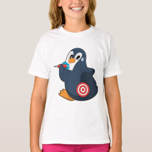 Penguin Darts Dart Dartboard T-shirt