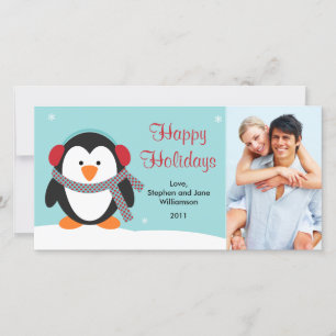 Penguin de Noël Carte photo 2010