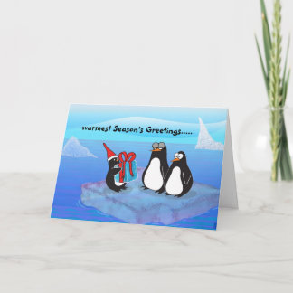 Penguin, de warmste seizoensgroeten..... feestdagen kaart