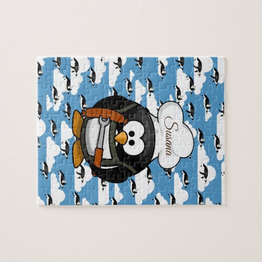 Penguin Decorative Jigzaag Puzzle Legpuzzel (Horizontaal)