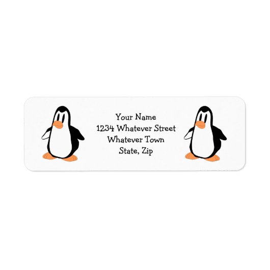 Penguin Design Etiket (Voorkant)