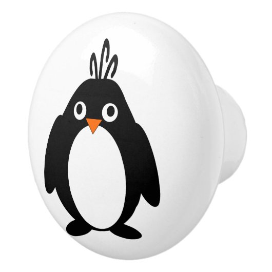 Penguin Design Keramische Knop (Rechts)