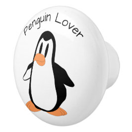 Penguin Design Personalised Keramische Knop