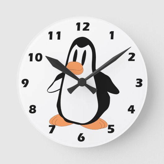 Penguin Design Ronde Klok (Voorkant)