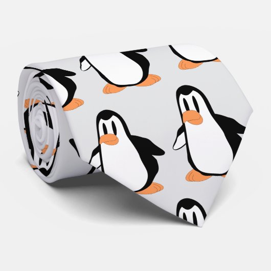 Penguin Design Stropdas (Opgerold)