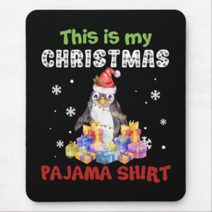Penguin Dit is mijn kerstpajama-Shirt Muismat