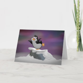 Penguin Dreaming Wenskaart (Blank Inside) Kaart