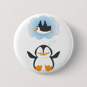 Penguin Dreams Ronde Button 5,7 Cm