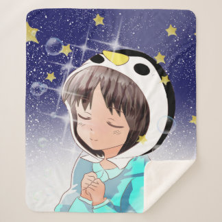 Penguin Dreams Sherpa Deken