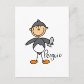 Penguin Dress Up T-shirts en cadeautjes Briefkaart (Voorkant)