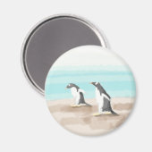 Penguin Duo Magnet Magneet (Voorkant / Achterkant)