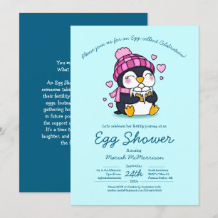 Penguin Egg Shower Kaart