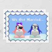 Penguin Elopement / Aankondiging van ontvangst (Voorkant / Achterkant)