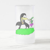 Penguin en Leprechaun Matglas Bierpul (Center)