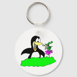 Penguin en Leprechaun Sleutelhanger
