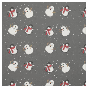 Penguin en Snowman Stof