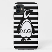 Penguin en Stripes Case-Mate iPhone Case (Achterkant)
